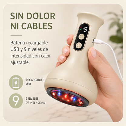 Masajeador de ventosa con calor para la celulitis