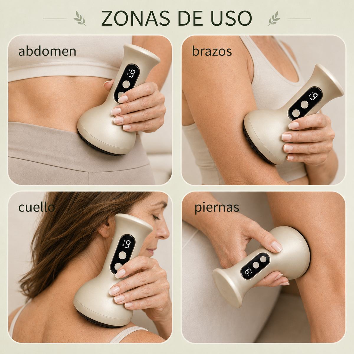 Masajeador de ventosa con calor para la celulitis